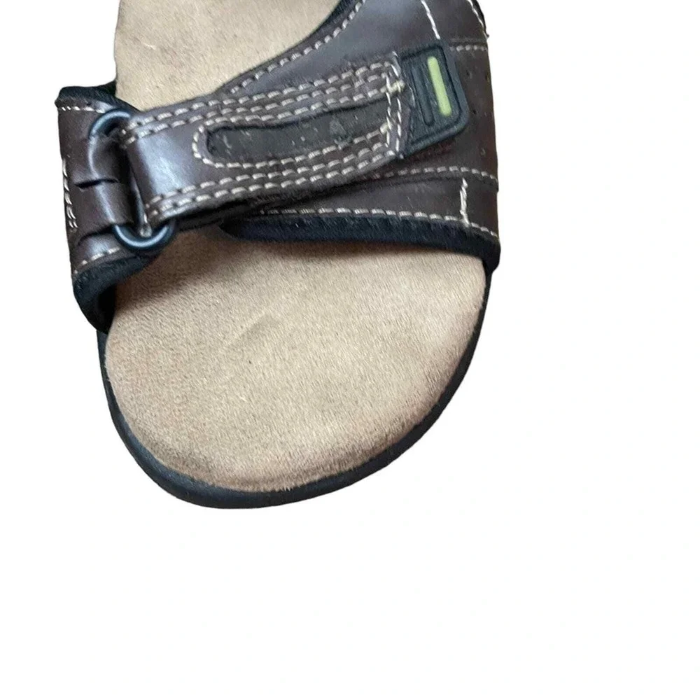 Thom McAn Daniel MemoTech Beach Activewear Sandals Men's 9 Dark Brown & Black